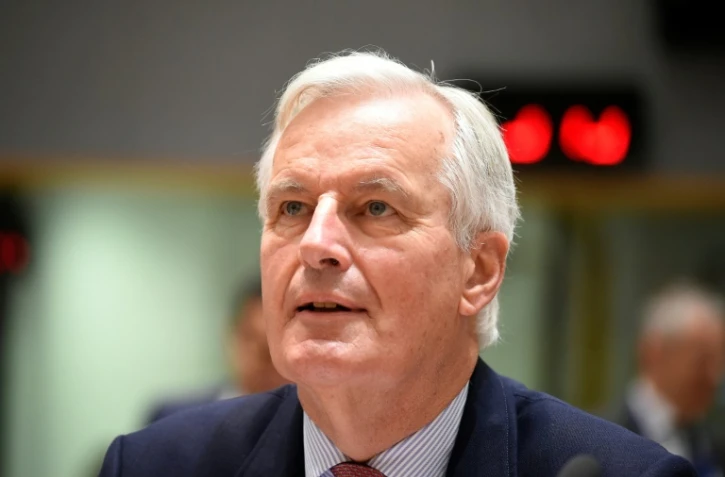 Le négociateur en chef de l'Union européenne pour le Brexit Michel Barnier lors d'une réunion avec les 27 ministres de l'Union en charge des Affaires européennes, le 12 novembre 2018 à Bruxelles