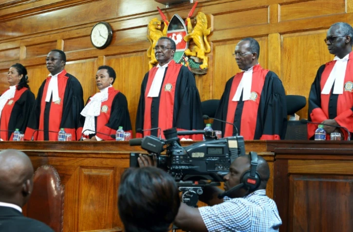 Les juges de la Cour suprême du Kenya, qui ont annoncé l'annulation de la présidentielle du 8 août et ordonné la tenue d'un nouveau scrutin, le 1er septembre 2017
