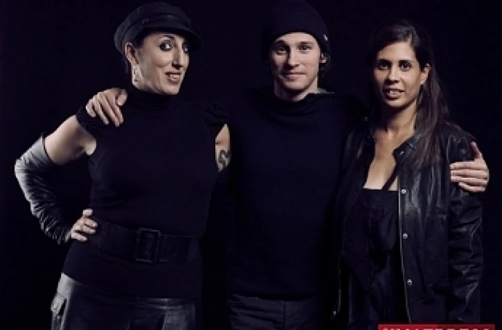La comédienne Rossy de Palma, l'acteur Nicolas Giraud et Fabienne Redt, présidente du Festival du Film de La Réunion (de gauche à droite - Photo agence Antho)