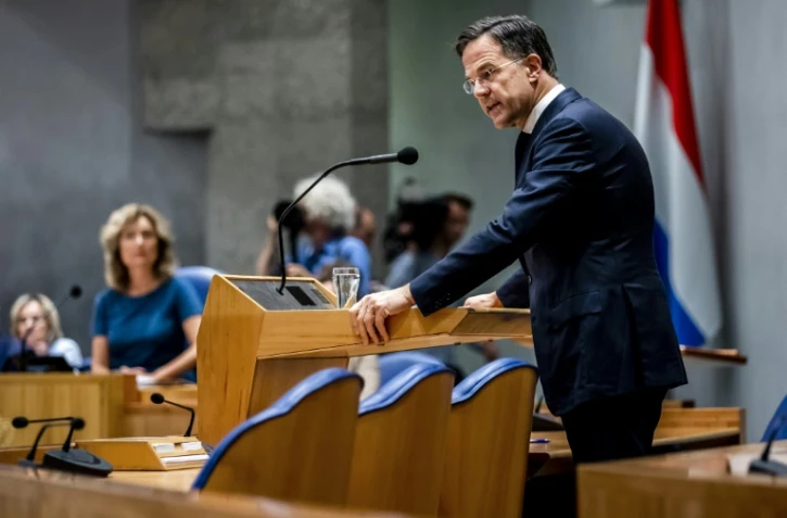 Le Premier ministre néerlandais sortant, Mark Rutte, le 10 juillet 2023 à La Haye