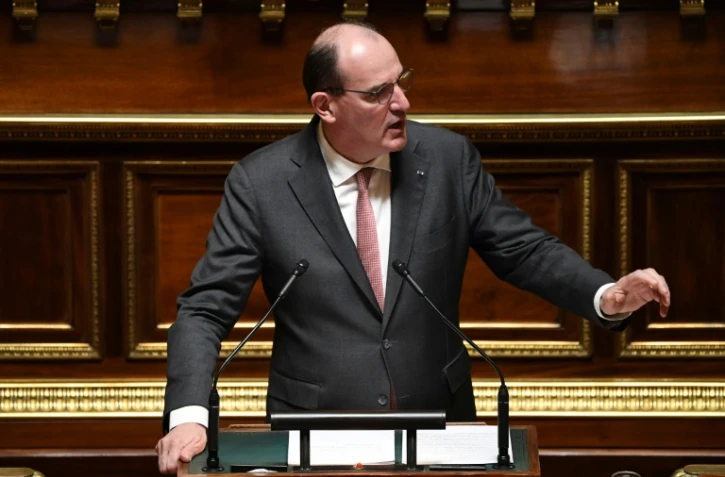 Le Premier Ministre Jean Castex, le 1er mars 2022 au Sénat à Paris