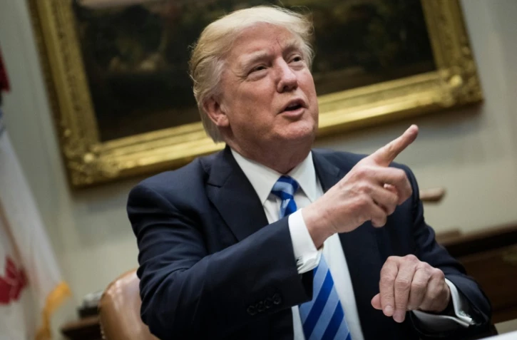 Donald Trump à la Maison Blanche, le 13 avril 2017