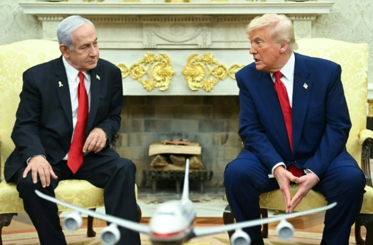 Le président américain Donald Trump reçoit lundi le Premier ministre israélien Benjamin Netanyahu pour la quatrième fois depuis le début de l'année