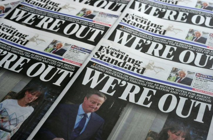 La Une des quotidiens britanniques le 24 juin 2016 à Londres