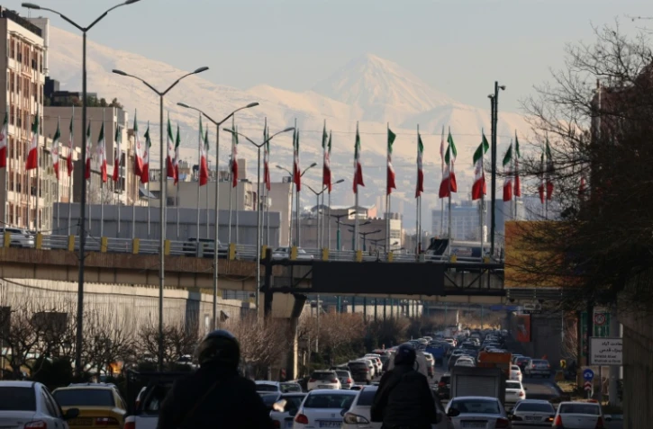 Trafic routier dans l'ouest de Téhéran, le 4 janvier 2026