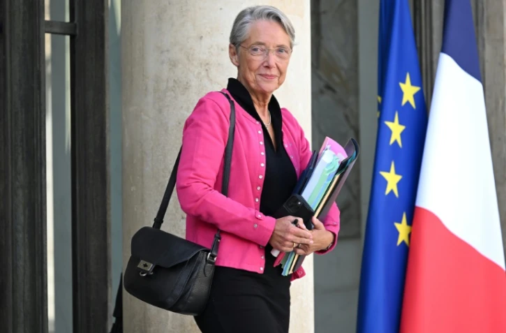 La Première ministre Elisabeth Borne quitte l'Elysée après un conseil des ministres le 27 Septembre 2023