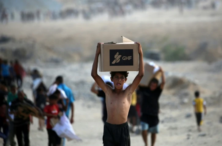 Un enfant dans le centre de Gaza, le 5 septembre 2025