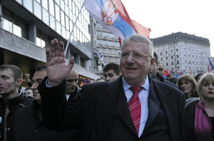 Vojislav Seselj le 24 mars 2016 à Belgrade 