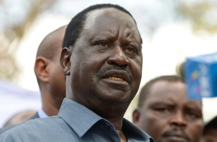 Le leader de l'opposition kényane Raila Odinga à Nairobi, le 9 octobre 2017