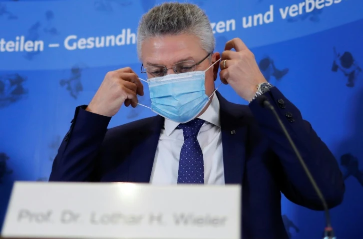 Le président de l'institut de veille sanitaire allemand Robert Koch tient une conférence de presse le 22 octobre 2020 à Berlin