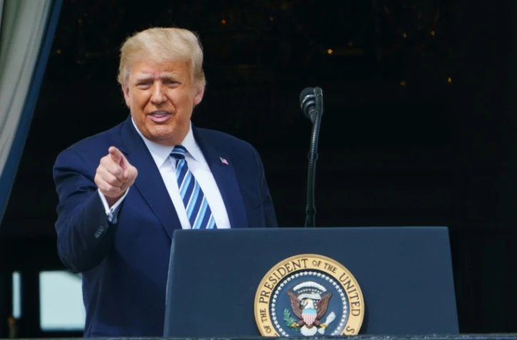 Le président américain Donald Trump s'exprime depuis la Maison Blanche le 10 octobre 2020