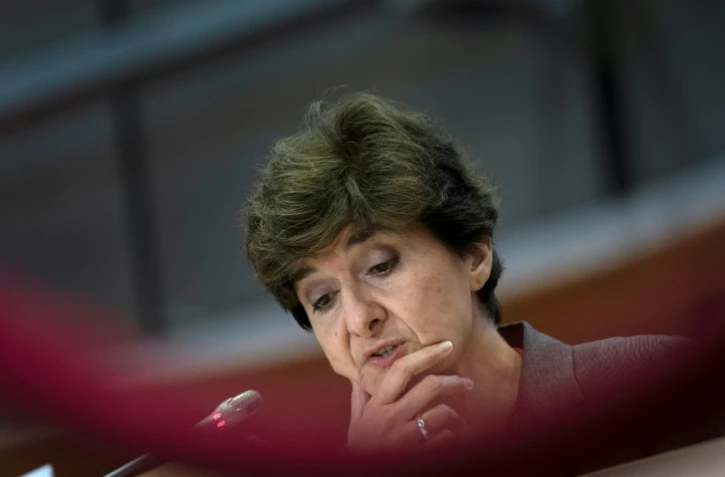 Sylvie Goulard lors de son audition au parlement européen le 10 octobre 2019 à Bruxelles