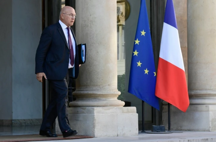 Le minisre des Finances, Michel Sapin, à la sortie du conseil des ministres le 8 septembre 2016 à l'Elysée à Paris