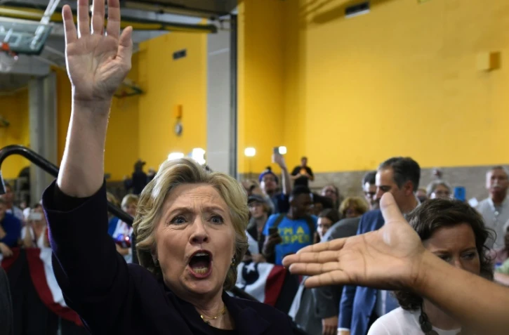 La candidate démocrate Hillary Clinton lors d'un meeting le 10 octobre 2016 à Detroit dans le Michigan