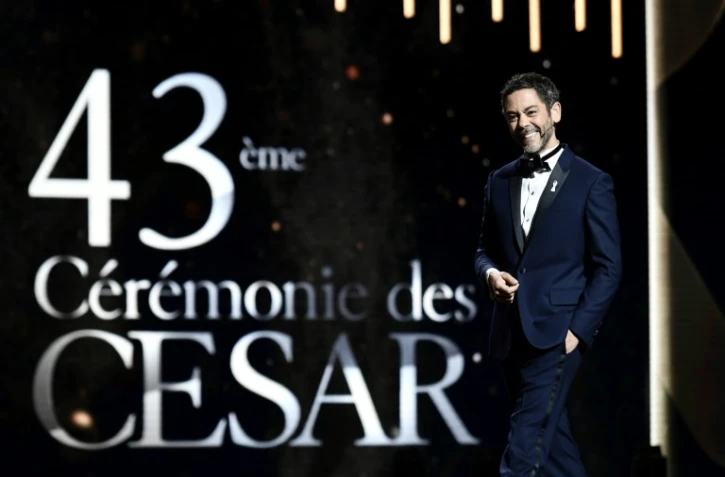 Manu Payet lors de la cérémonie des César, le 2 mars 2018 à Paris