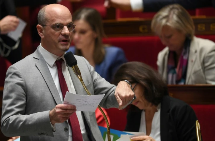 Le ministre de l'Education Jean-Michel Blanquer le 6 février 2019 à l'Assemblée nationale à Paris