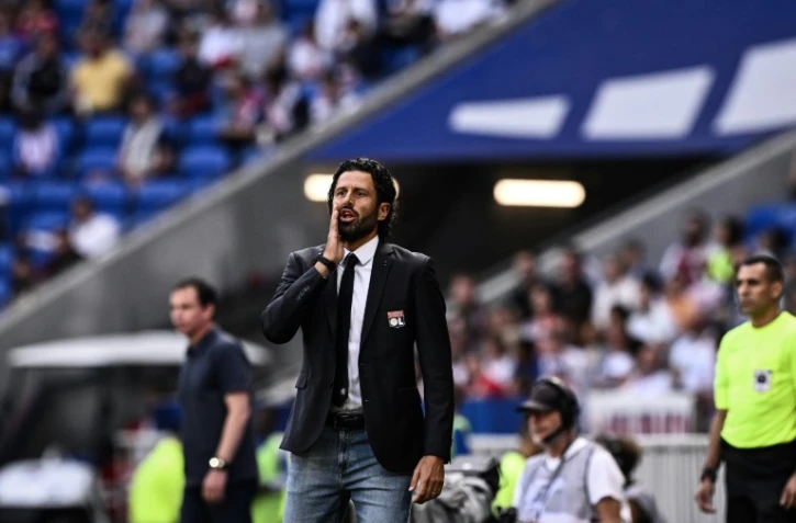 L'entraîneur de Lyon Fabio Grosso lors du match nul concédé à domicile face à Lorient, le 8 octobre 2023