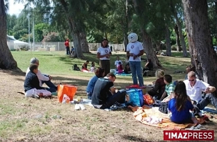 Lors de la tournée de SAM à Saint-Paul - Photo D.R.