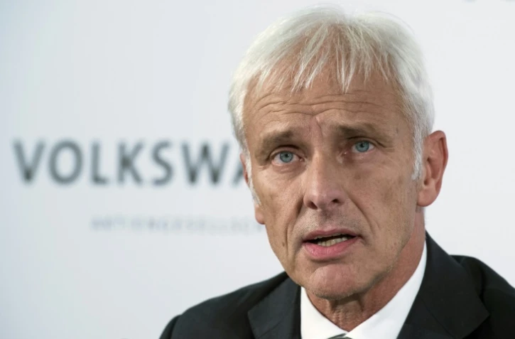 Le patron de Volkswagen, Matthias Müller, le 25 septembre 2015 à Francfort