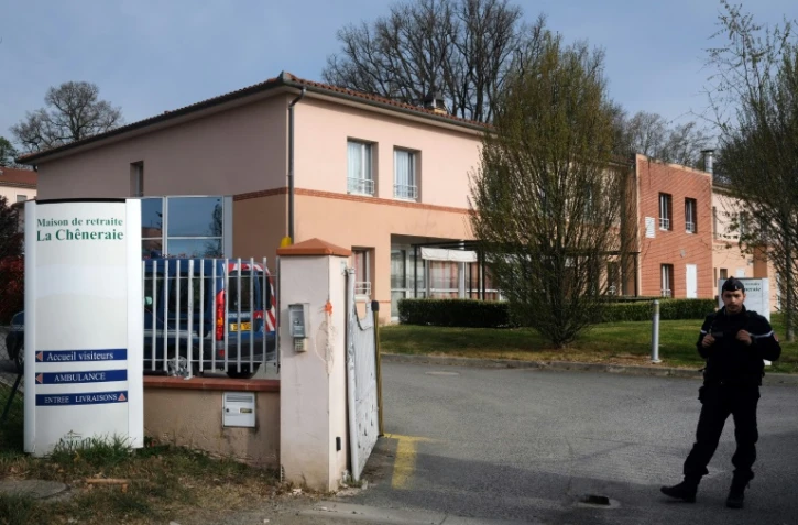 Entrée de l'Ehpad de "La Chêneraie", au sud de Toulouse, le 1er avril 2019