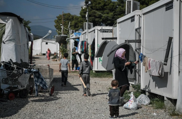 Le camp de réfugiés de Ritsona, au nord d'Athènes, le 22 octobre 2019 en Grèce