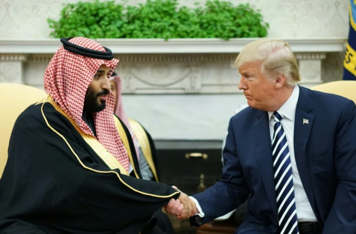 Le président des Etats-Unis Donald Trump et le prince héritier saoudien Mohammed ben Salmane, à la Maison Blanche le 20 mars 2018.
