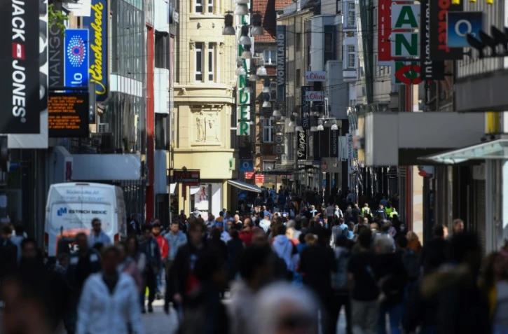Une rue commerçante à Dortmund, en Allemagne, le 20 avril 2020, premier jour de la levée progressive du déconfinement, avec l'ouverture des magasins