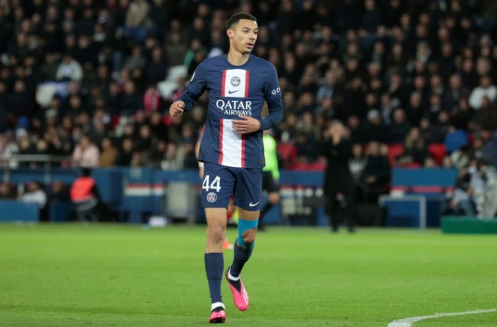 L'attaquant du PSG Hugo Ekitike, lors d'un match contre Angers, le 11 janvier 2023 au Parc des Princes