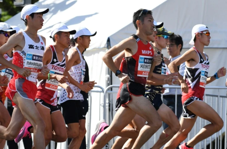 Concurrents du "Marathon Grand Championship", épreuve test en vue des JO de Tokyo 2020, le 15 septembre 2019 à Tokyo  