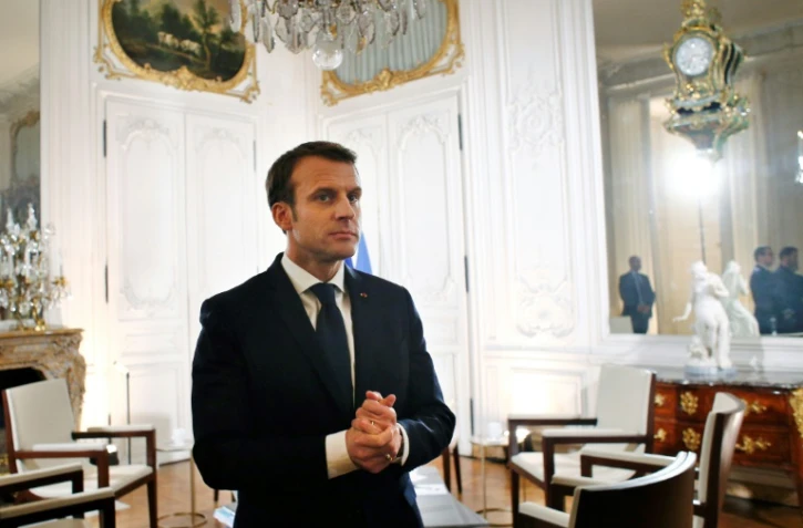 Emmanuel Macron lors de l'édition "Choose France" 2018 à Versailles