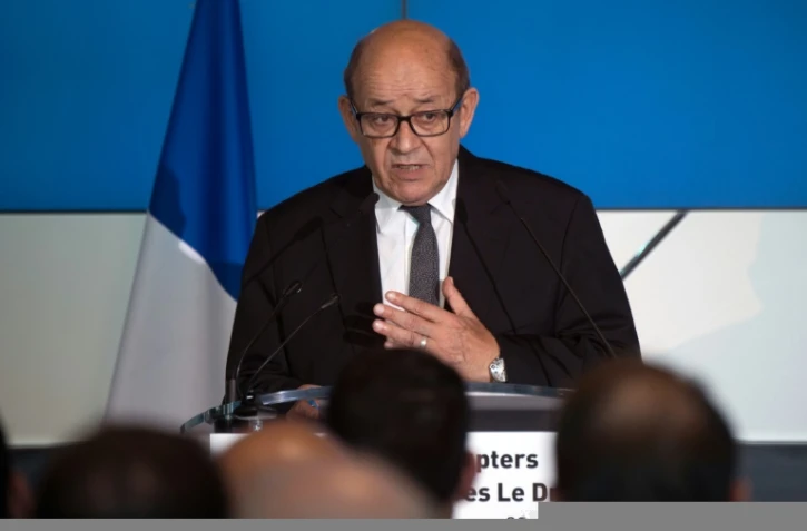 Jean-Yves Le Drian le 3 mars 2017 à Marignane