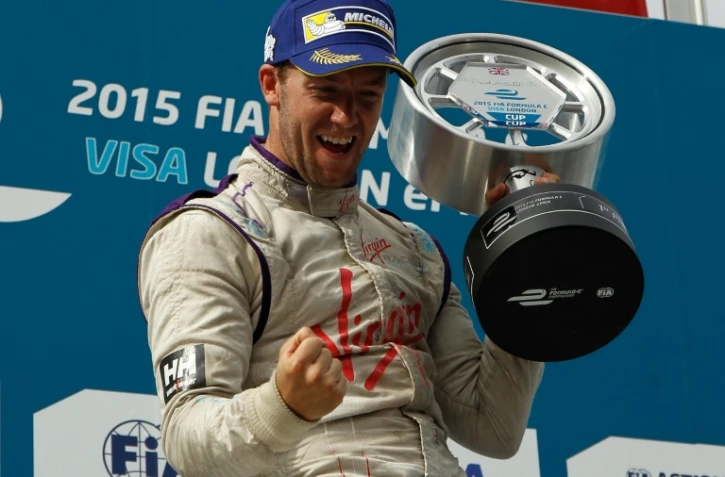 Le Britannique Sam Bird (DS Virgin)  vainqueur du ePrix de Londres de Formule E, le 28 juin 2015 