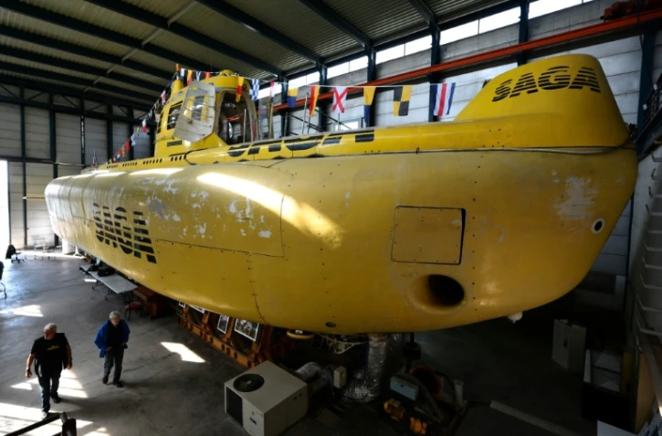 Le sous-marin Saga du commandant Cousteau, à Marseille le 20 septembre 2024
