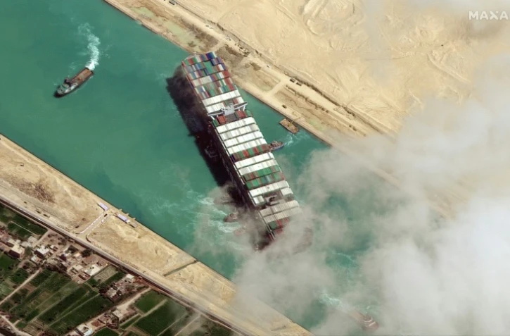Le porte-conteneurs géant Ever Given a bloqué le canal de Suez pendant six jours fin mars