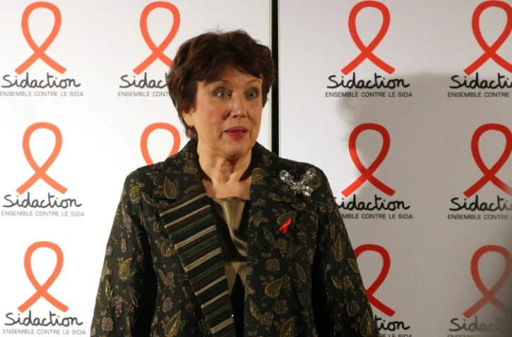 Roselyne Bachelot lors d'un événement pour lancer le Sidaction à Paris le 7 mars 2017