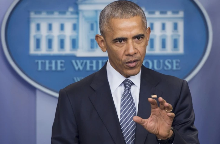 Le président américain sortant Barack Obama lors d'une conférence de presse, le 14 novembre 2016 à la Maison Blanche, à Washington