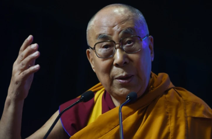Le dalaï lama à Mumbai le 13 août 2017