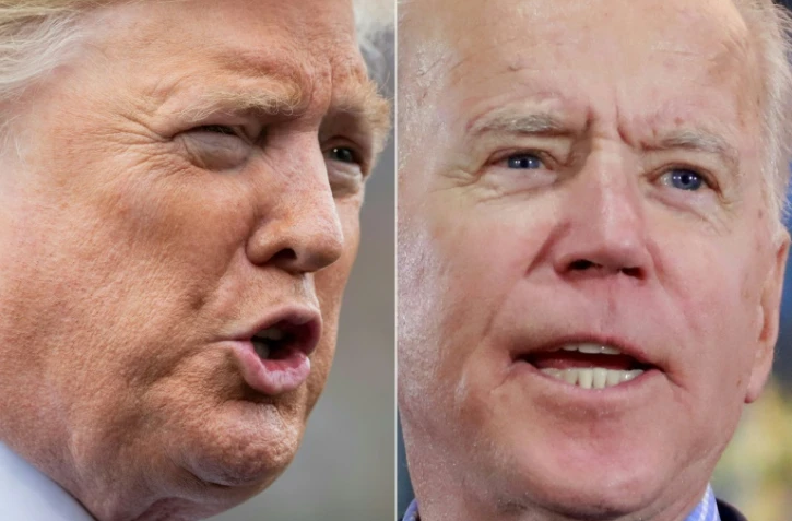 Le président américain Donald Trump et l'ancien vice-président Joe Biden