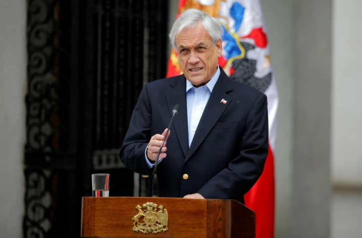 Le président du Chili Sebastian Piñera le 26 octobre 2019 à Santiago au Chili