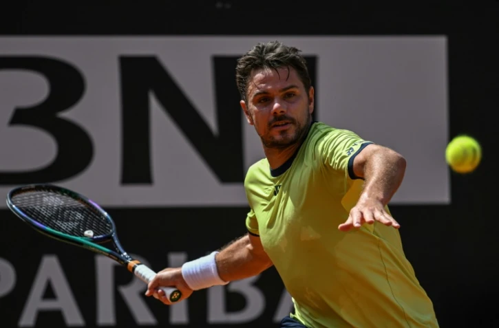 Stan Wawrinka opposé à l'Américain Reilly Opelka, le 9 mai 2022 au Foro Italico à Rome