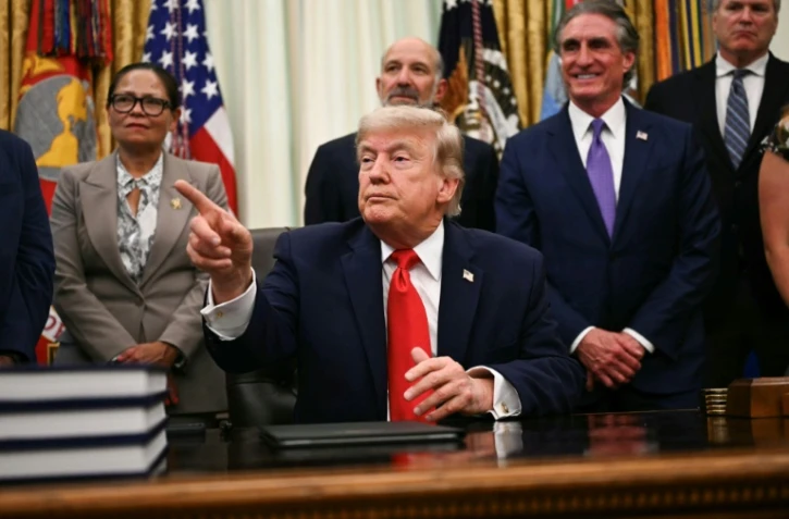 Le président des États-Unis, Donald Trump, s'exprime avant de signer une proclamation dans le Bureau ovale de la Maison-Blanche, à Washington le 11 juin 2026