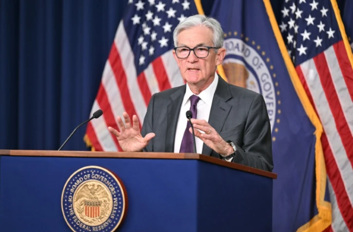 Le patron de la Fed Jerome Powell, le 19 mars 2025 à Washington