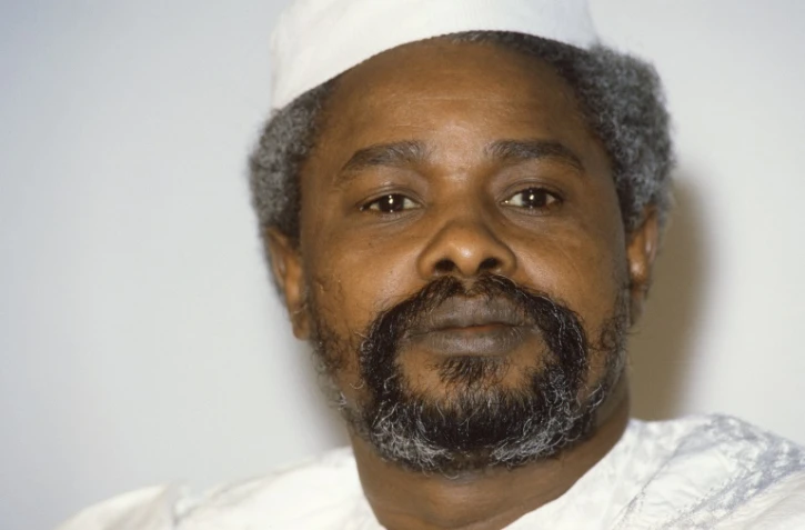 L'ex-président tchadien Hissène Habré  à N'Jamena, le 17 janvier 1987 