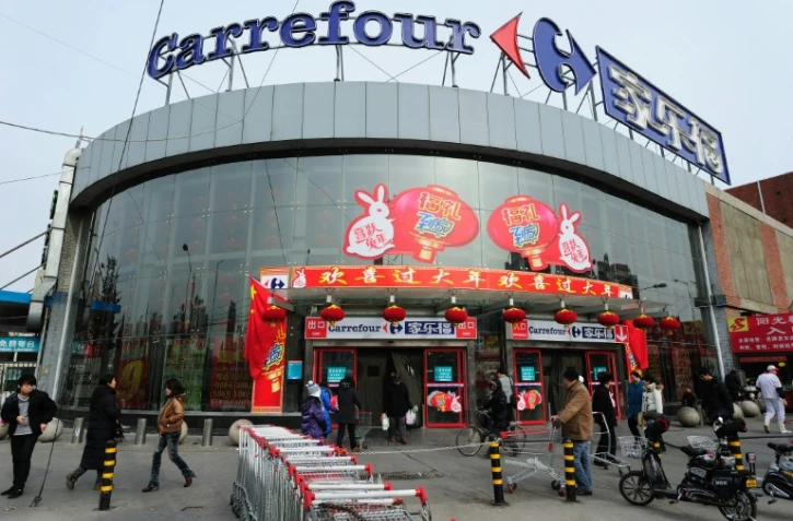 Un magasin Carrefour à Pékin en Chine 