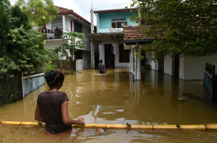 Inondations Ă Kaduwela, le 27 mai 2017 au Sri Lanka