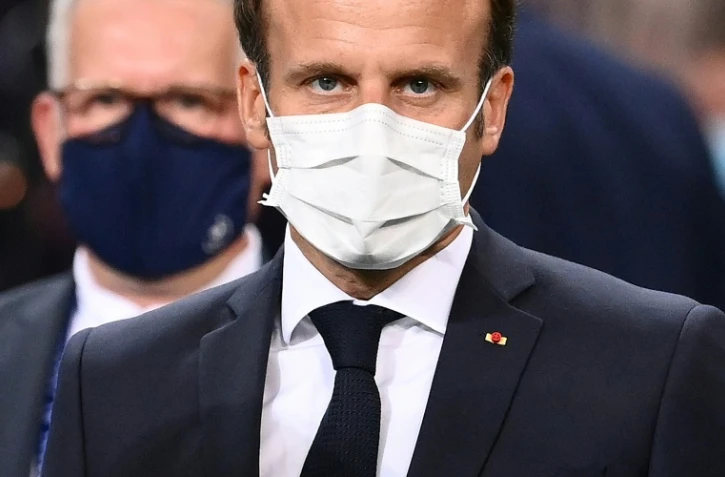 Le président Emmanuel Macron le 24 juillet 2020 au Stade de France à Saint-Denis 