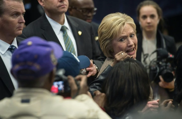 Hillary Clinton, candidate à la primaire démocrate, à Orangeburg, Caroline du sud, le 26 février 2016