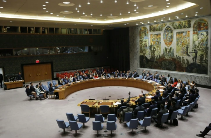 Les membres du Conseil de sécurité de l'ONU votent une résolution prévoyant de nouvelles sanctions contre la Corée du Nord, le 5 août 2017 à New York