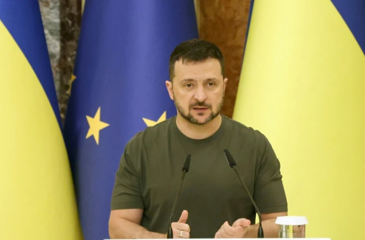 Le président ukrainien Volodymyr Zelensky, le 20 septembre 2024 à Kiev