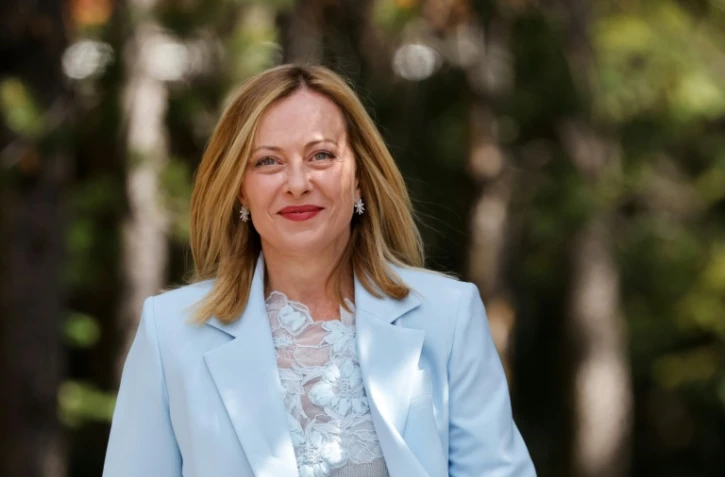 La Première ministre italienne Giorgia Meloni arrive au sommet du G7 à Kananaskis, au Canada, le 16 juin 2025